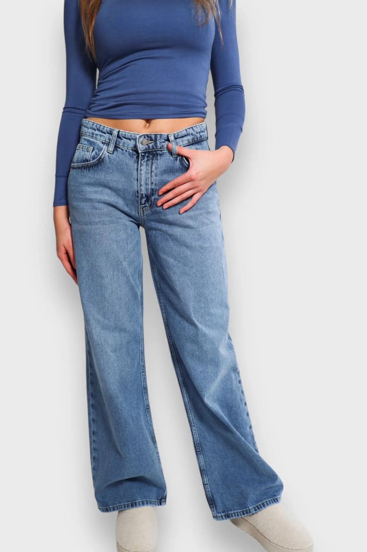 Pantalon>Meet Me There Wide Mid Waist Jeans